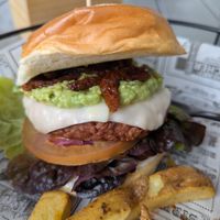 Tehuacan Burger at Rúkula Vegan Food in Malaga