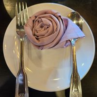 Cute napkin arrangement 😍 at Bangkok Thai Kitchen in Avon