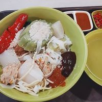 YTF dry version at Ji Xiang Vegetarian Handmade Yong Tau Foo - 吉祥手工素酿豆腐 in Northeast Singapore
