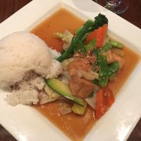 veggie & tofu lunch at L'Thai Organic Restaurant - West in Smyrna