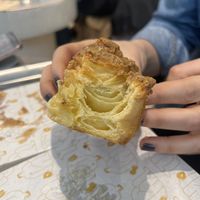 Inside cruffin  at Buddy Buddy in Paris