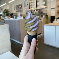 blueberry & hojicha twist  at Softie & Co in Vancouver