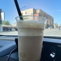 Latte  at The Pine Heart Café in Spokane