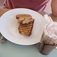 Tosta mista at Oásis da Lagoa in Vila Nova De Santo Andre