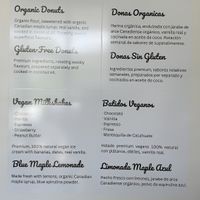 Actual food ingredients   at The Better Donut - temporarily closed in Tulum