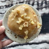 Vegan donut filled with chocolate and nut glacé   at The Better Donut - temporarily closed in Tulum