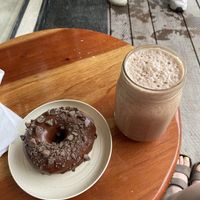 Chocolate donut and chocolate milkshake😄 at The Better Donut - temporarily closed in Tulum