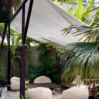 Outdoor seating area🫶🏾  at The Better Donut - temporarily closed in Tulum