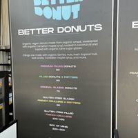 Menu  at The Better Donut - temporarily closed in Tulum