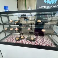 Looked a little empty, but they were able to make any of the flavors seen  at The Better Donut - temporarily closed in Tulum