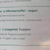 Vegan main options at Fräulein Rosalie Cafe & Bistro in Feldafing