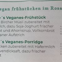 Two breakfast options at Fräulein Rosalie Cafe & Bistro in Feldafing