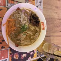 Ramen with vegan meat and shiitake mushrooms  at Ramen Shifu - Triana in Gran Canaria
