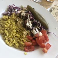 Falafel pita as a “bowl”   at Pita Jungle in Glendale
