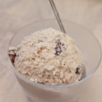 Rum raisin ice cream at Cafe Gallery Sun 燦 in Kyoto