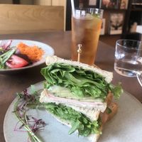 Ham&vegetables  at Cafe Gallery Sun 燦 in Kyoto