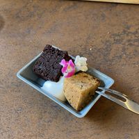 Free cake!  at Cafe Gallery Sun 燦 in Kyoto