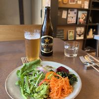 Simple but very tasty and fresh  at Cafe Gallery Sun 燦 in Kyoto