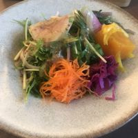 Seasonal salad -appetizer  at Cafe Gallery Sun 燦 in Kyoto