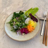 追加サラダ(included salad)  at Cafe Gallery Sun 燦 in Kyoto