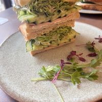 Ham sandwich  at Cafe Gallery Sun 燦 in Kyoto