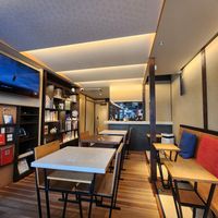 Interior at Cafe Gallery Sun 燦 in Kyoto