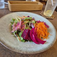 Appetizer salad at Cafe Gallery Sun 燦 in Kyoto