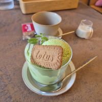 Green tea ice-cream 😍 at Cafe Gallery Sun 燦 in Kyoto