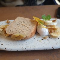 Banana cake #Veganuary at Cafe Gallery Sun 燦 in Kyoto