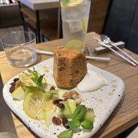 Carrot Cake and Lemonade  at Cafe Gallery Sun 燦 in Kyoto