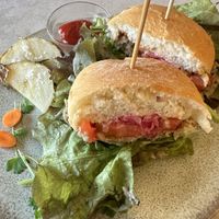 Hamburger   at Cafe Gallery Sun 燦 in Kyoto