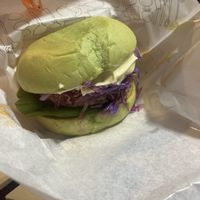 Plant based burger  at Mos Burger - Kyoto Nijo Station in Kyoto