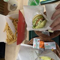   at Mos Burger - Kyoto Nijo Station in Kyoto
