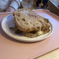 Gochujang peanut veggie sandwich   at Café "das Goldstück" in Vienna