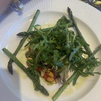 Asparagus starter  at La Luna   in Pontyclun