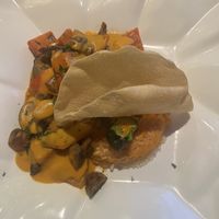 Thai red curryy  at La Luna   in Pontyclun