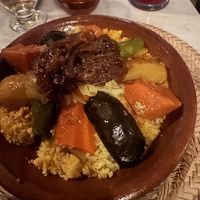 Vegan couscous   at Atay Cafe in Marrakech