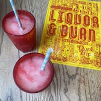 Strawberry frozen margaritas   at Luck, Lust, Liquor & Burn in Manchester