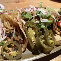 Chimichurry Tacos (Planted.™ Chimichurri | Maistortilla | Grillgemüse | Bohnenmus | Guacamole | Romana | Red Cabbage | Black Beans) 🌮  at Enchilada in Freiburg
