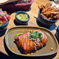 Chimichurri Burrito, Salad, Fries, Guacamole   at Enchilada in Freiburg
