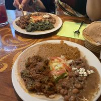 Vegetarian mixed plates at Madiba Afrika in Mainz