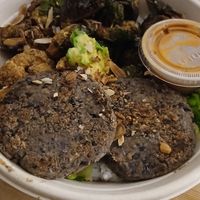 Build your own bowl with plant protein patties at Kitava in Oakland