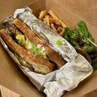 Utopia ‘Chicken’ Club (vegan option)  at Utopia Cafe & Grill in Toronto