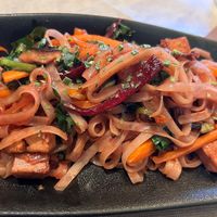Vegan pad thai  at Buddha Soul in Venice