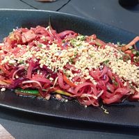 Pad Thai with Tofu and red Turnip at Buddha Soul in Venice