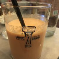 Vegan Lassi with papaya and coconut milk  at Buddha Soul in Venice