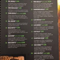 Vegetarian menu. at Dastoor in Berlin