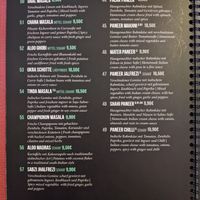 Vegan menu. at Dastoor in Berlin