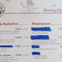 Menu at Falafingo 3.0 in Bern
