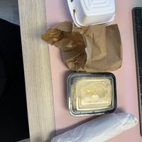 My order before opening  at Open Sesame Lebanese Grill in Dallas